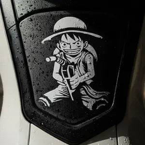 Stiker Cutting Luffy One Piece 8×10 cm  Waterproof – Cocok untuk cover Tangki Motor PCX, NMAX, Aerox