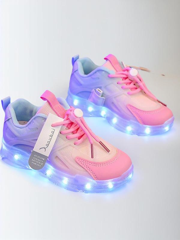 Kids Cute Luminous with Light Sneakers, Summer 2025 New Casual Comfortable Breathable Sports Running Shoes, Trendy Walking Shoes for Kids, Barefoot Shoes Designer Shoes 0