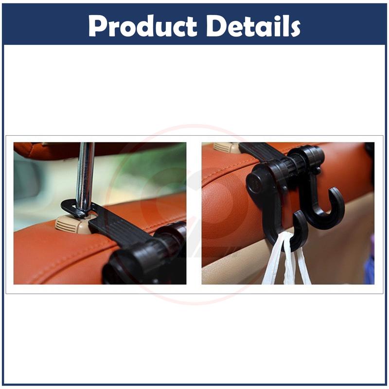 Product Introduction of 1pc Car Seat Hanger Backseat Hooks Strong Bearing Car Seat Back Hook Vehicle Hanger 16