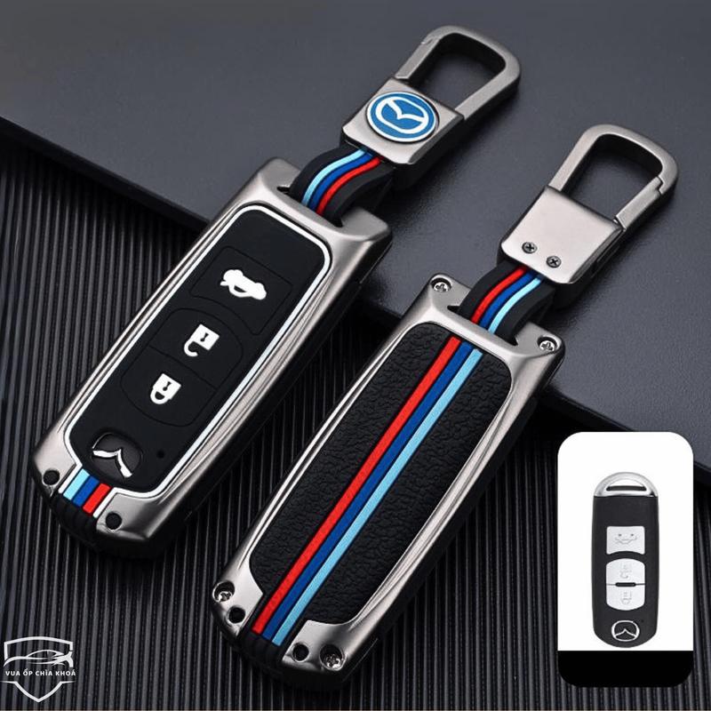 Ốp Khoá Mazda CX5, Mazda3, Mazda2; Mazda6; CX5, CX8 (Loại 3 nút, 2 nút bấm) Hợp Kim Sang Trọng Đẳng Cấp