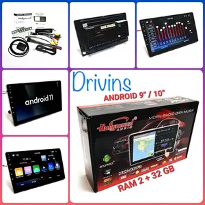 Head Unit Double Din Android Hollywood HW-6973 9” Inch / 10” Inch Ram 2/32 Universal Car