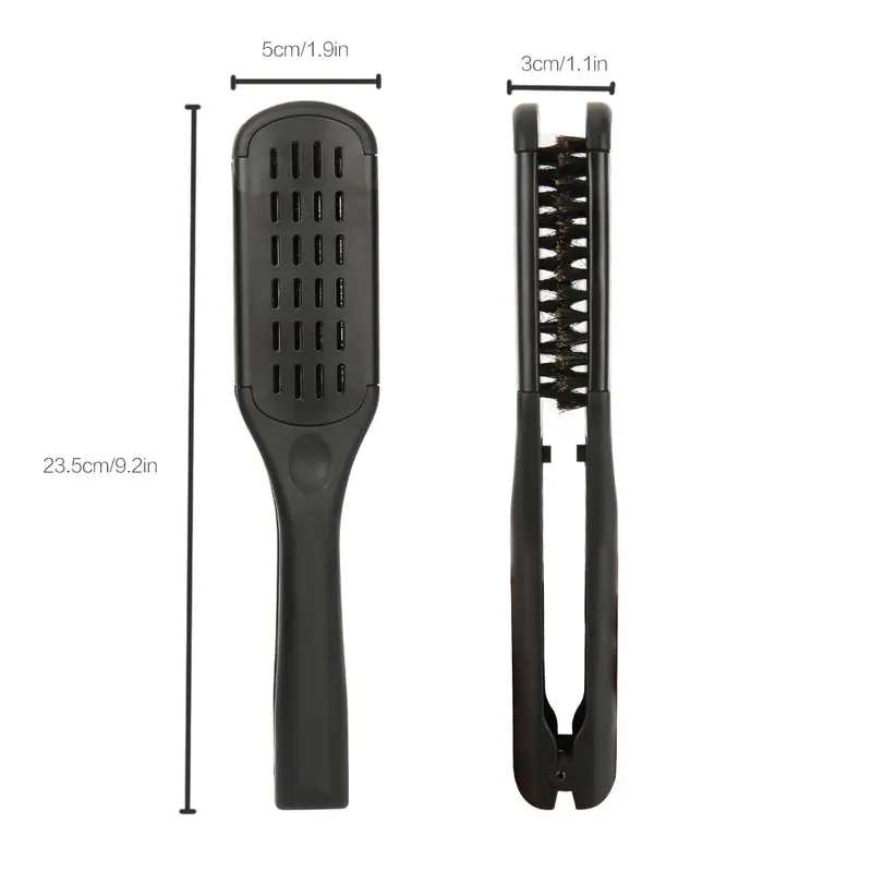 Anti-static Hair Brush, 1 Count V-shaped Hair Styling Comb, Heatless Hair Styling Tool for Straightening, Hairdressing Comb for All Hair Types 1