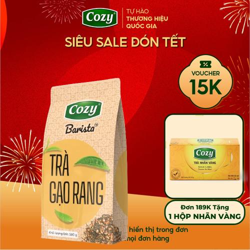   Voucher 15k - Lộc Đón Xuân  Trà Gạo Rang Cozy Barista Cao Cấp Trà Uống ColdBrew Nguyên Liệu Pha Chế Trà Sữa Trà Trái Cây 500gr 