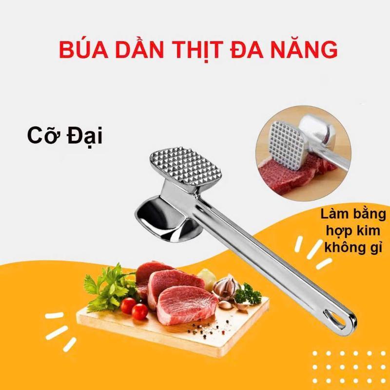 Loại To Búa Đập Dần Thịt Đập Tỏi Đập Đá Giã Gừng Hợp Kim Không Gỉ Đa Năng Tiện Lợi