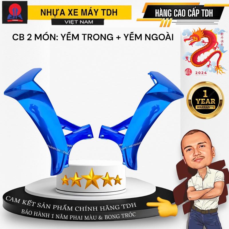 Thành DH Combo Yếm Trong + Yếm Ngoài Sirius Cao Cấp Chính Hãng TDH - Lắp Đặt Cho Xe Sirius 110 & 50 - Phụ Kiện Phụ Tùng