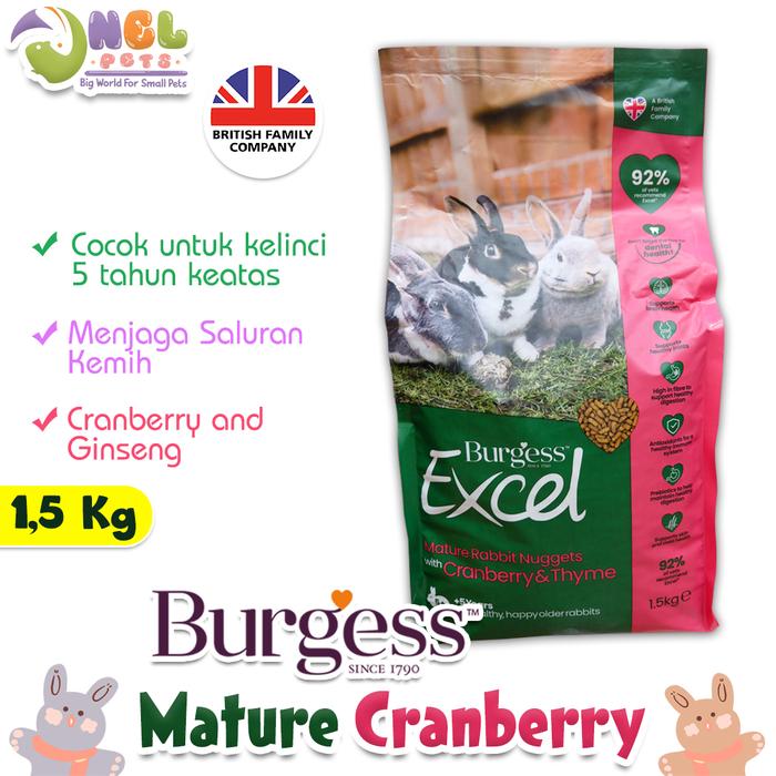 Gambar BURGESS EXCEL NUGGETS WITH CRANBERRY GINSENG 1,5 KG dari Onel Pets Store Kab. Tangerang Tokopedia