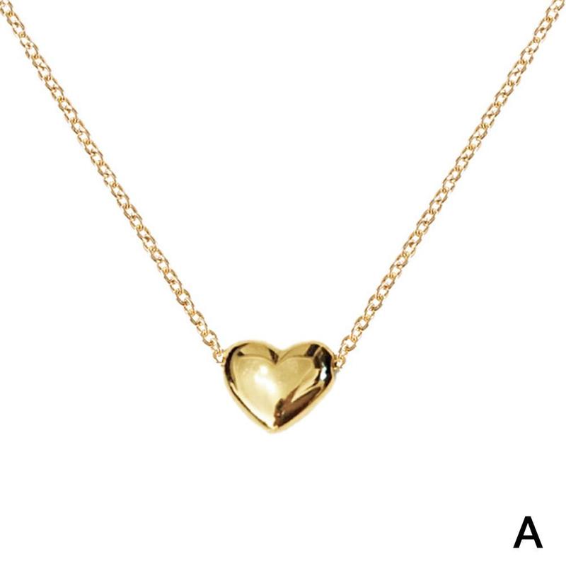 Product Introduction of 2pcs  Vintage Love Heart Pendant Necklace For Women Trend Aesthetic Metal Chain Collar Choker Party Birthday Gifts 20