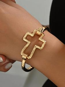 Brazalete de diseño cruzado lindo para mujer, Joyería de moda para fiestas, Decoración de ropa diaria, Joyería comodín y exquisita para regalo de cumpleaños