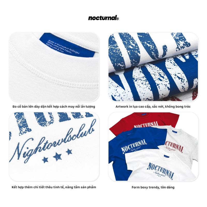 Áo Thun Cotton 100% Hình Hộp Cổ Điển NOCTURNAL, Dành Cho Nam Và Nữ, Unisex, Áo Phông In Hình Thương Hiệu Địa Phương 8
