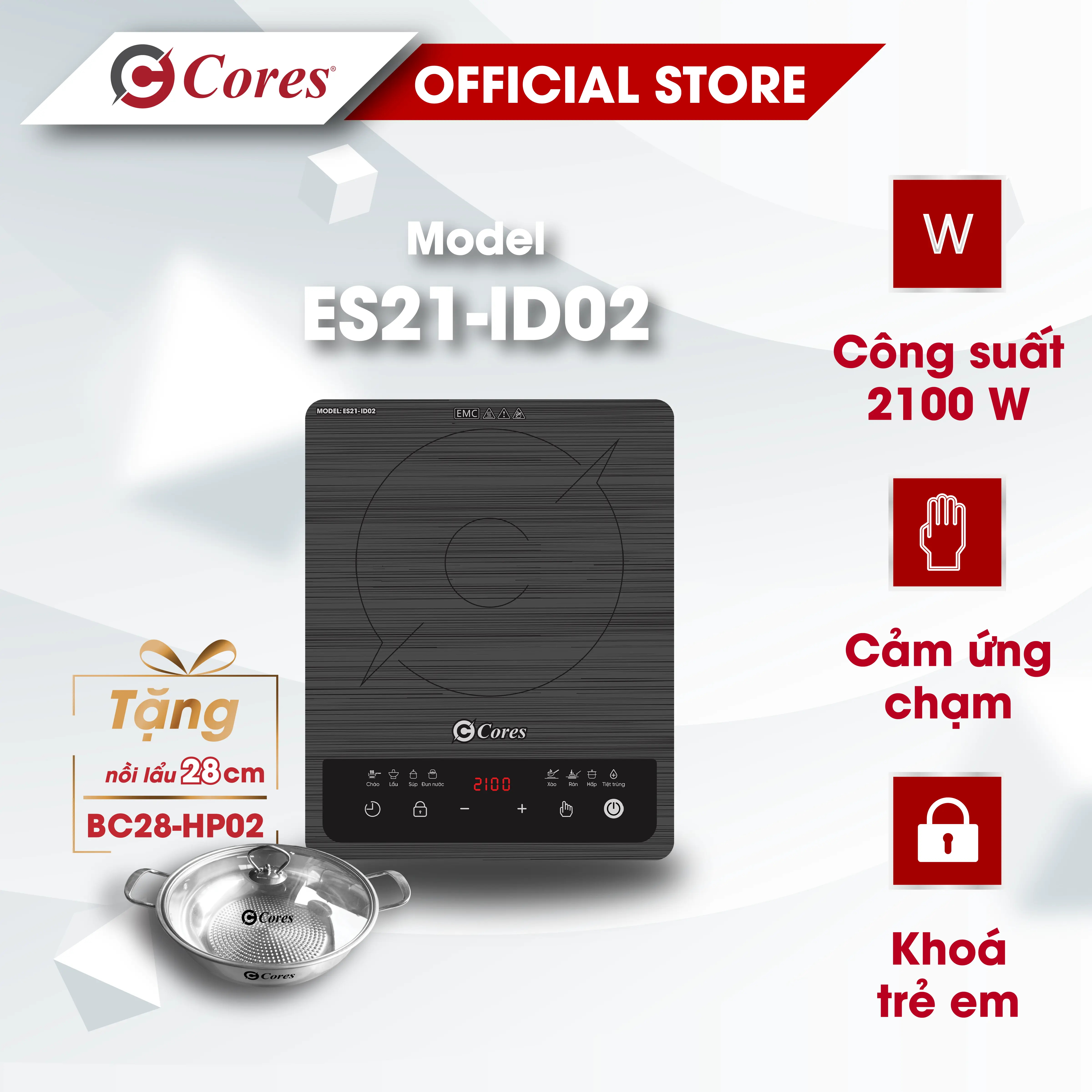 Bếp từ đơn Cores ES21-ID02