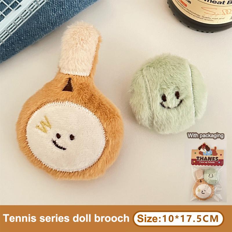 Product Introduction of Dây Chuyền Chìa Khóa Tennis Cầu Lông, Thiết Kế Nhồi Bông Hoạt Hình, Bồng Bềnh Và Dễ Thương, Búp Bê Nhồi Bông Mềm Mại Và Sáng Tạo, Trâm Cài, Mặt Dây Chuyền Ba Lô, Phụ Kiện Trang Trí 23