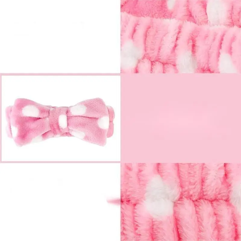 Bowknot Design Hair Band, Soft Comfortable Coral Fleece Hair Band, Elastic Headband for Women & Girls, Sports & Outdoor Clothing Accessories 5