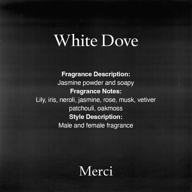White Dove - Eau de Parfum Merci Fragrances Perfume Unisex Long Lasting 2