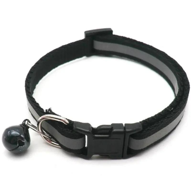 Product Introduction of Pet Accessories Dog Cat Collar Bell Colorful Reflective Pattern Adjustable Collars for Puppy Kitten DIY Small Animal 3