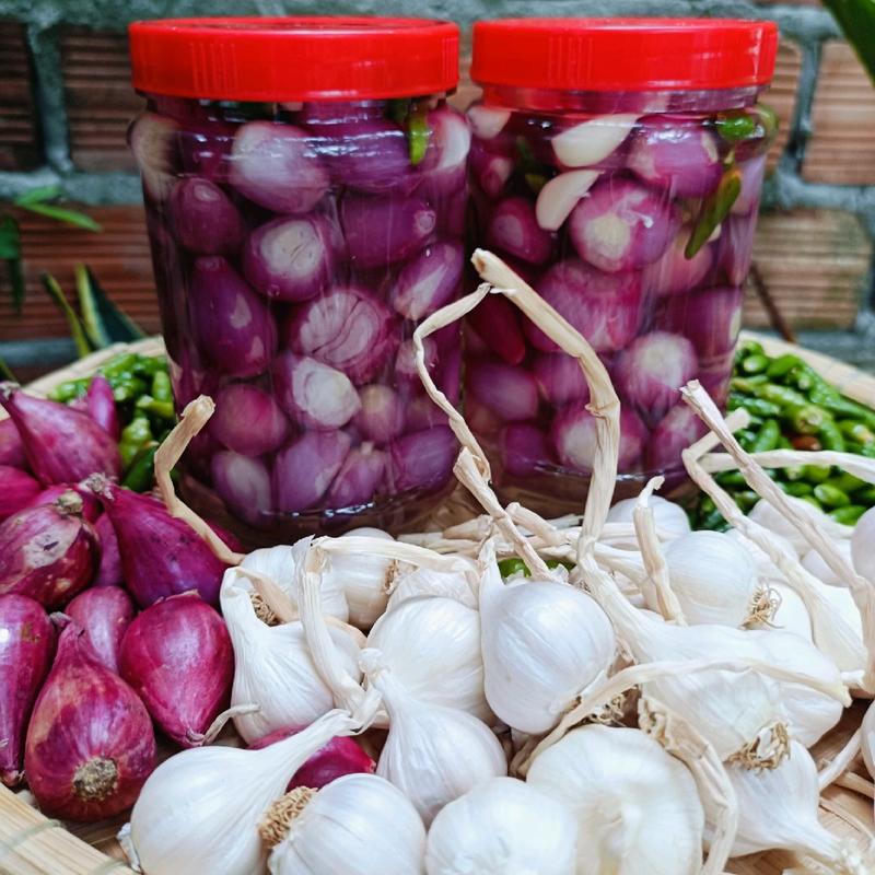  Combo 2 Hủ Hành Tím Lý Sơn Ngâm Chua Ngọt Mỗi Lọ 500g 