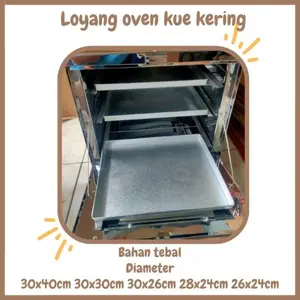 PROMO Loyang oven 40x30 30x30 30x26 28x24 / Loyang kue kering  / Loyang nampan kotak persegi tebal