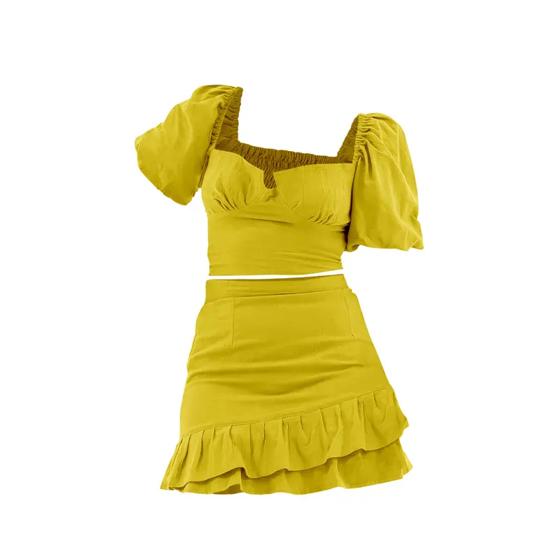 [GURLBUCKET] Canzy Set / Top / Skirt / Atasan / Rok / Oneset Linen “Pakaian Wanita” 7