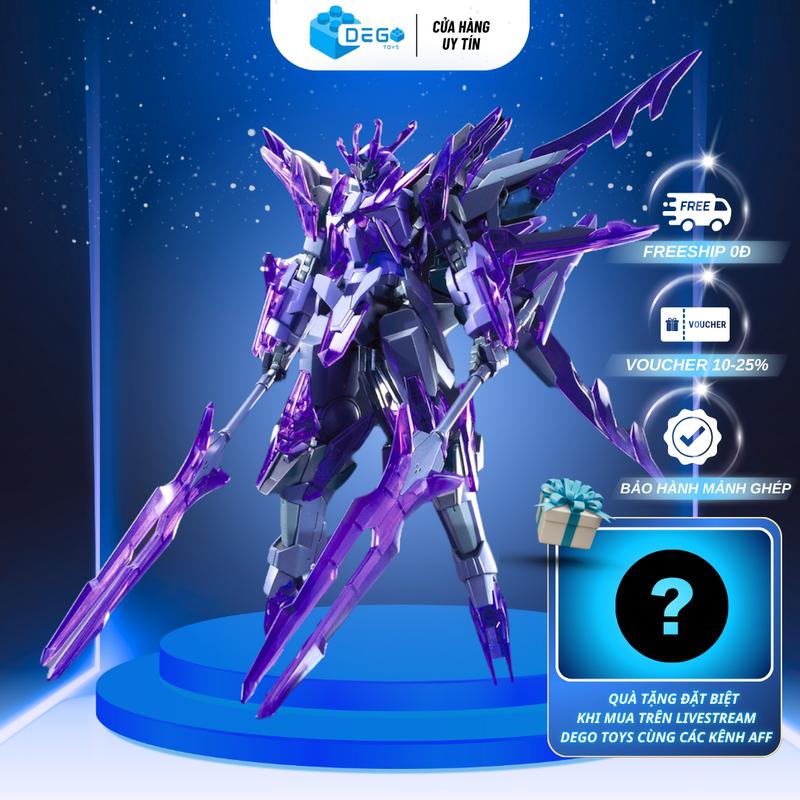 Mô hình lắp ráp TranSient Glacier tím HG, đồ chơi lắp ráp TranSient Glacier tím tỉ lệ 1/144 cao khoản 12cm  Toy