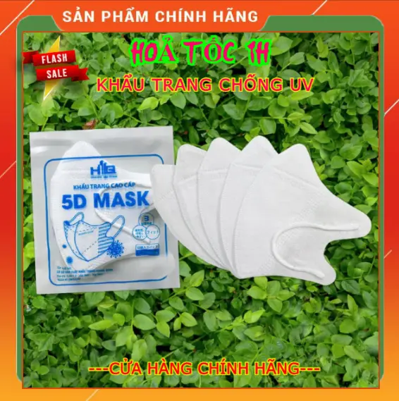 Khẩu trang 5d UV Công nghệ từ Hàn Quốc - Sản xuất tại Việt Nam - Bịch 10 cái
