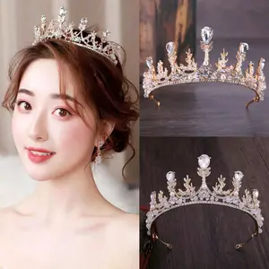 Mahkota pengantin bahan monel anti karat mahkota wisuda mahkota Ulang tahun Perempuan