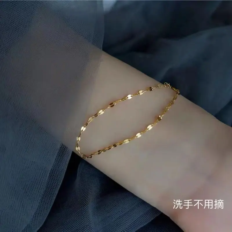 LOVSKAYA/LOVSKAYA Titanium Steel Bracelet Sparkling Bracelet Gold Non Fading Anti Allergy Niche