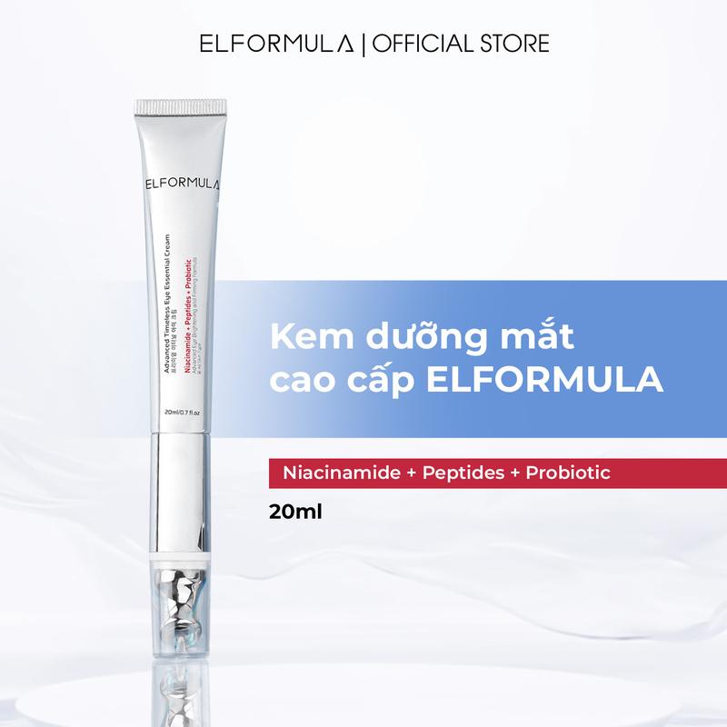 ELFORMULA Advanced Eye Essential Cream, Kem dưỡng mắt cải thiện tình trạng quầng thâm và bọng mắt cao cấp 20ml