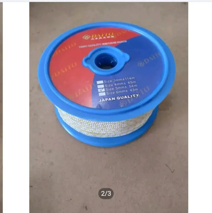 Tali engkol recoil stater 5mm mesin gx160/gx200/gx270/gx390( harga permeter) 1