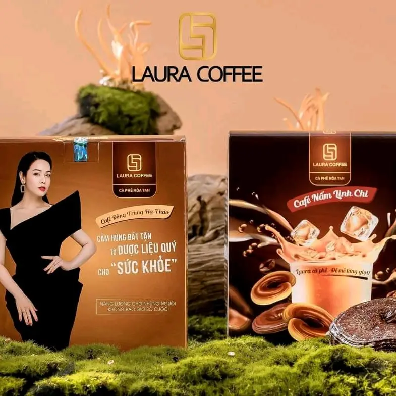 Combo 2 Hộp 2 vị cà phê laura Nhât Kim Anh Đông Trùng và Nấm Linh Chi 7