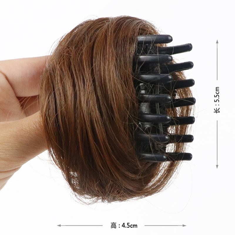 Búi Tóc Kẹp, Ngắn, Đen Và Nâu Tự Nhiên, Búi Tóc Donut Búi Tóc Kiểu Xếp Nếp Búi Tóc Vuốt, Tóc Giả Tóc Nối, Búi Tóc 3