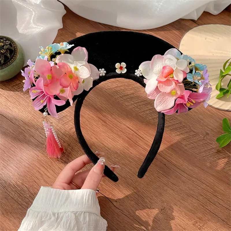 Băng Đô Công Chúa, Qings Cổ Điển, Dành Cho Nữ, Băng Đô Hoa Cổ Điển, Đồ Trang Trí Tóc Trang Phục Trung Quốc, Vòng Tóc, Thích Hợp Cho Trang Phục Nhập Vai Và Tiệc Tùng, Đồ Trang Trí Tóc 3