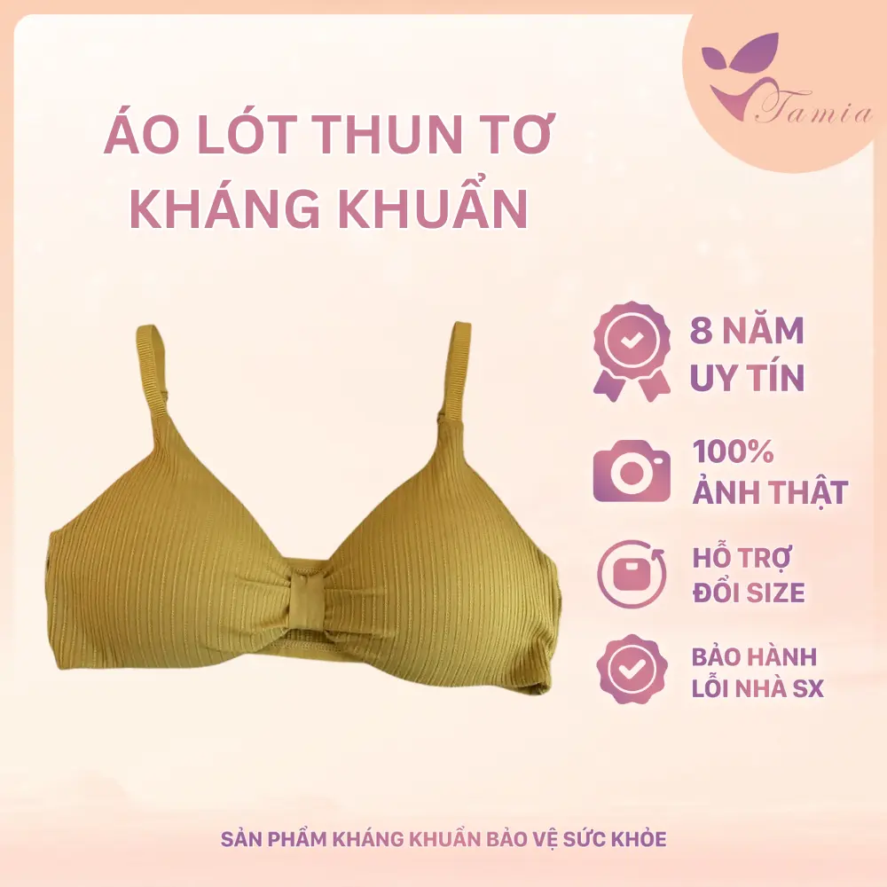 Áo lót thun tơ mềm mại- Êm ái, nhẹ nhàng cho nàng thoải mái Nữ