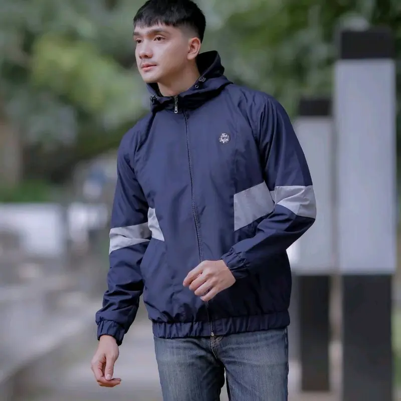 Jaket casual perasut pria waterprof simple elgan Setrip Santai Waterproof 4