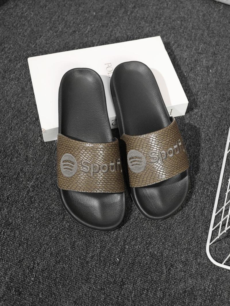 Product Introduction of Men's Geometric Pattern Slides, Casual Comfortable Breathable Non-slip Slippers for Indoor & Outdoor Wear, Fashionable Slides for Daily Wear, Walking Shoes 5