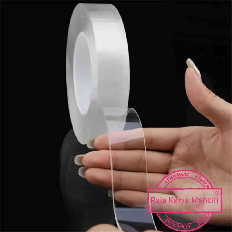 VIPBAZAAR Nano Tape Double Tape Isolasi 2 Sisi Kuat Dicuci Tanpa bekas 3