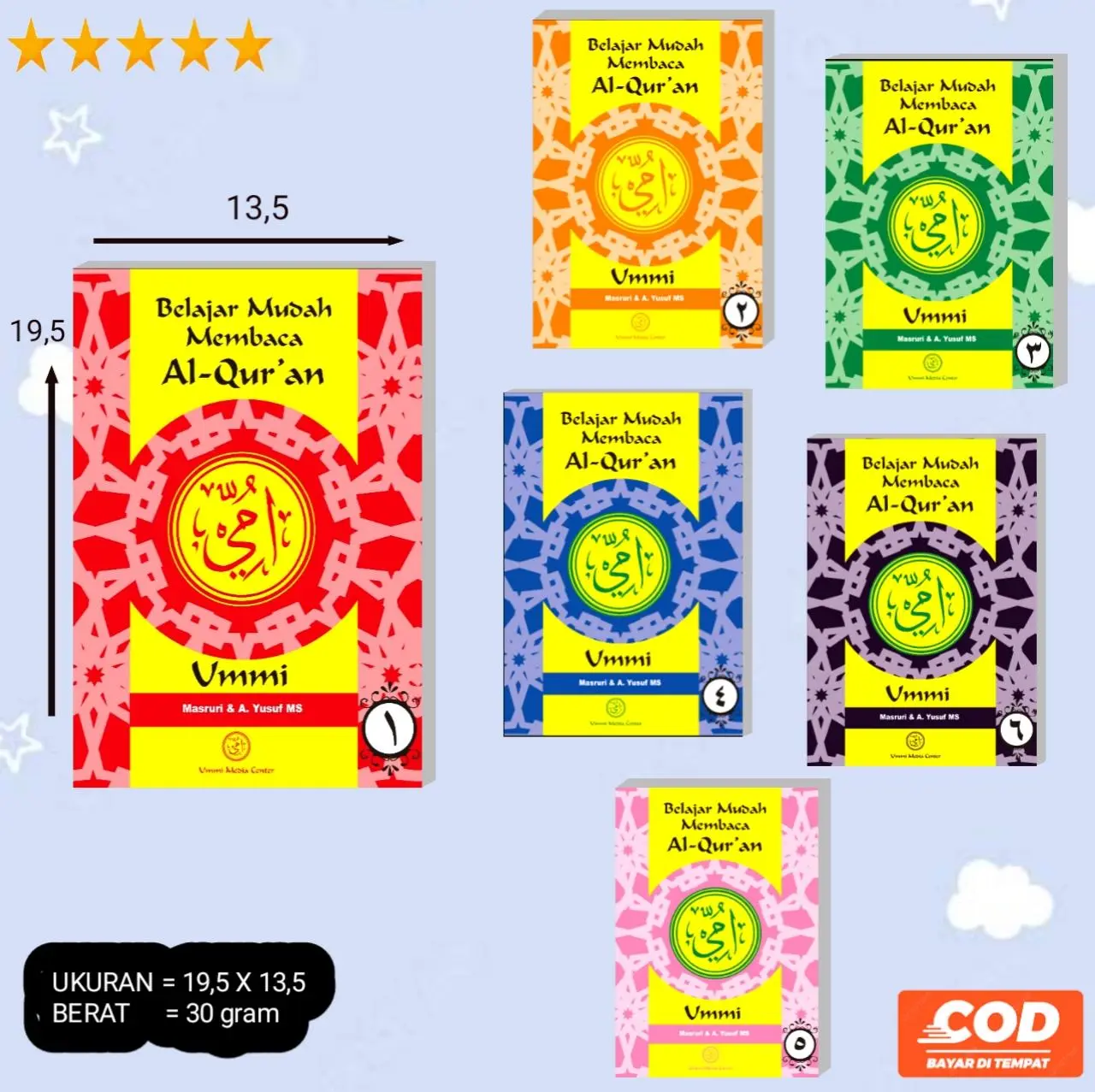 Buku Metode Ummi Lengkap - Belajar Membaca AL QURAN / Buku UMMI / R R ...