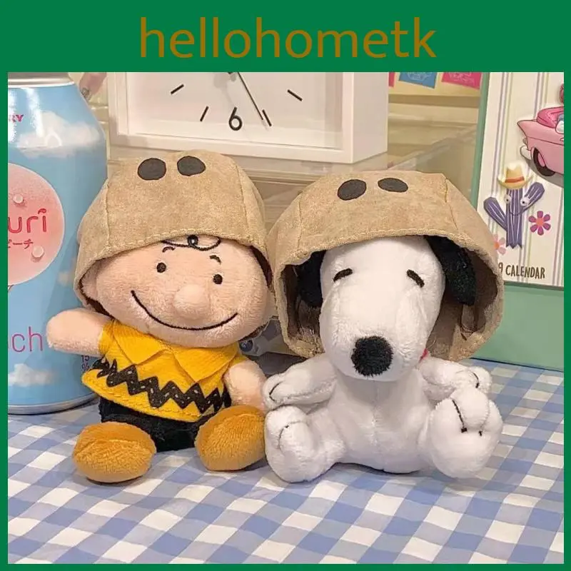 Dây Chuyền Chìa Khóa Nhồi Bông Snoopy Charlie, Có Che Mặt