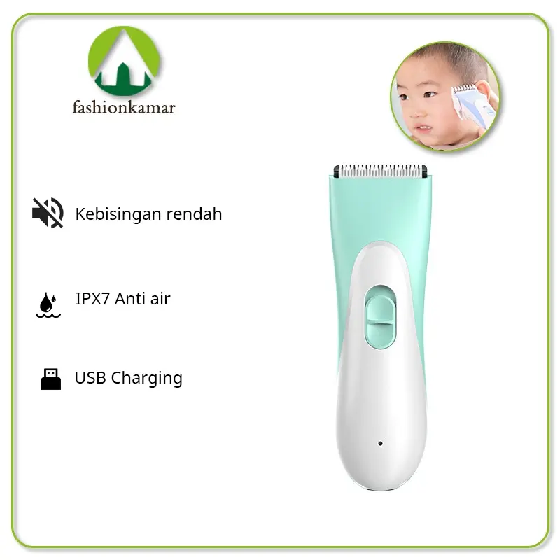Alat Cukur Rambut Elektik Untuk Bayi dan Anak-Anak Hair Clipper
