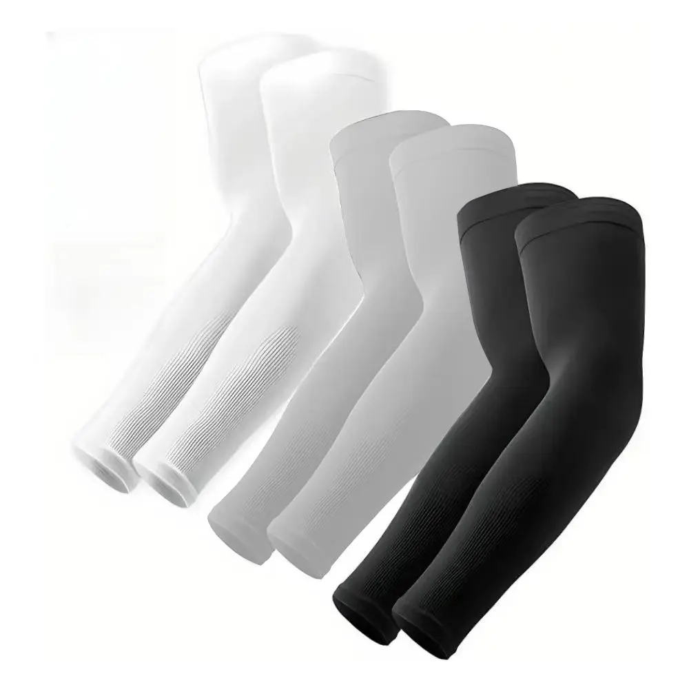 Cooling Arm Sleeves, 3 Pairs Sun Protection Cooling Arm Sleeves for Men & Women, Arm Sleeves for Outdoor Sports, Fishing, Golf
