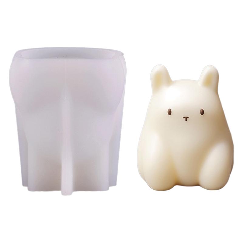 Product Introduction of Milk Pudding Silicone Mold Cartoon Rabbit Chocolate Moulds Practical Ice Powder Making Mold Convenient Kitchen Tool 37