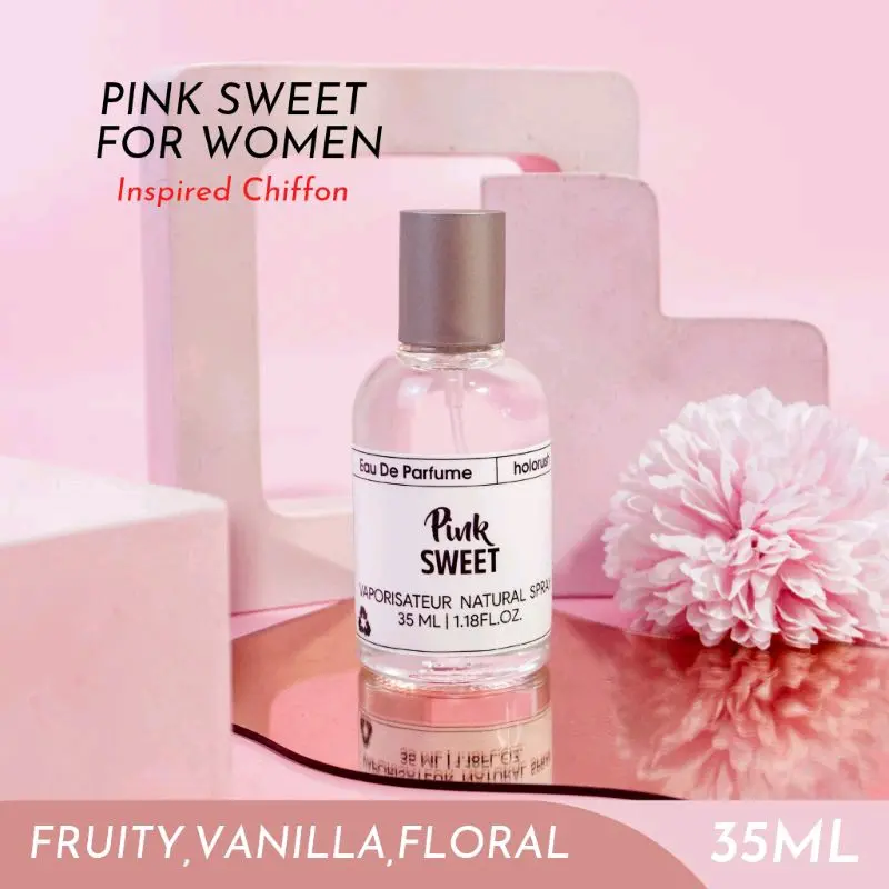 Beli 1 Gratis 1 EDP 35ML Holorush Perfume- pink sweet | Parfum wanita terlaris no1 Uniseks