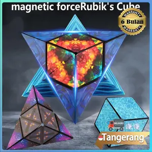 Mainan Puzzle Kubus Magic Cube Magnetik 3D Berubah Bentuk