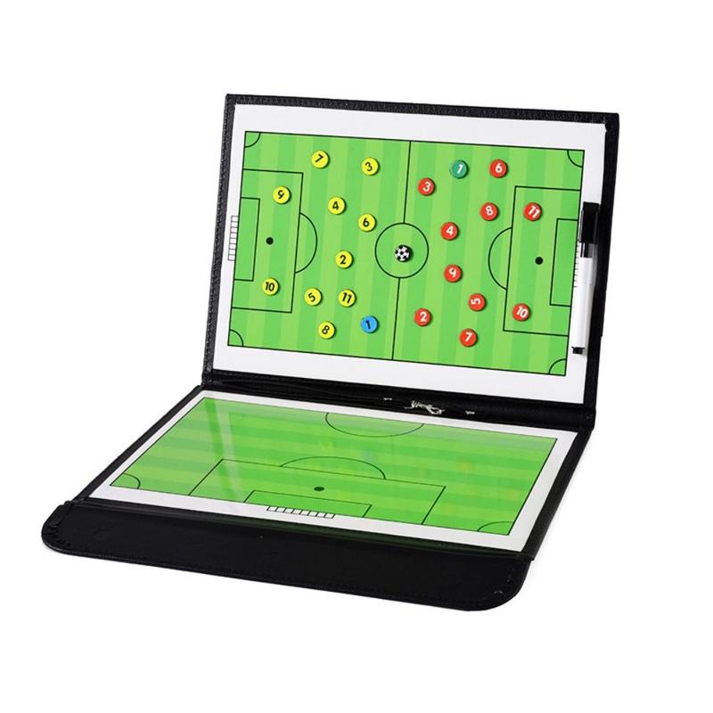 Player Positioning Aid PU Magnetic Soccer Board Waterproof Non-slip Football Strategy Tool Magnetic Chess Reversible Court Design Football Training Aid Football Course 0