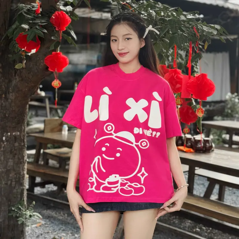 Áo thun GOD VIBE phong cách Unisex Nam Nữ form BOXY GTK160 Cotton Cổ Tròn Top 2