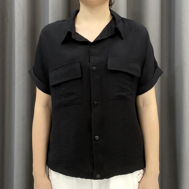 Áo Sơ Mi Nữ Có Dây Rút Eo Chất Đũi Tơ Mềm Mát Kiểu Dáng Thanh Lịch áo trung