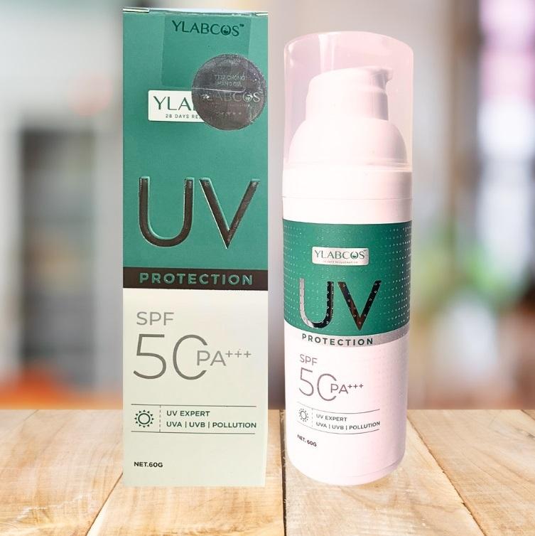 Kem chống nắng đa tầng UV Protection Ylabcos DR.LACIR Hộp 60g DR122 giúp chống nắng,dưỡng trắng da,mờ thâm SPF 50PA+++ Skincare nữ Whitening Chăm Sóc Da Làm Đẹp Da