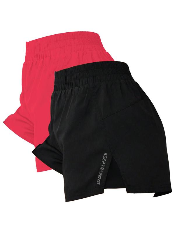 Women's Letter Print Shorts, Casual Comfy Breathable Shorts for Yoga Gym Workout Running, Ladies Bottoms for Summer 3