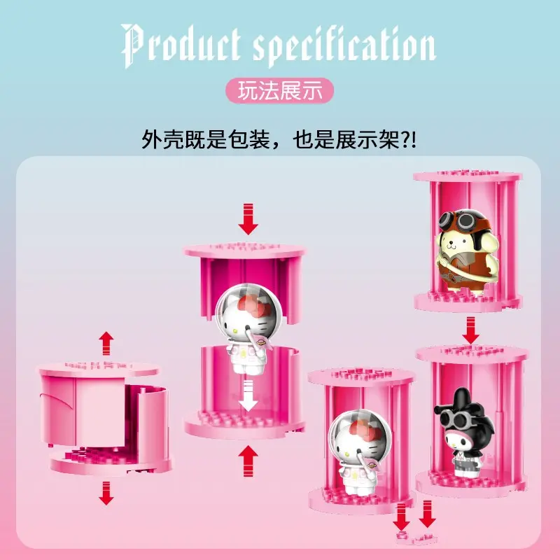 Genuine Hellokitty Hello Kitty Sanrio Blind Box Anniversary Edition Figurine Garage Kits Puzzle Gift Wholesale