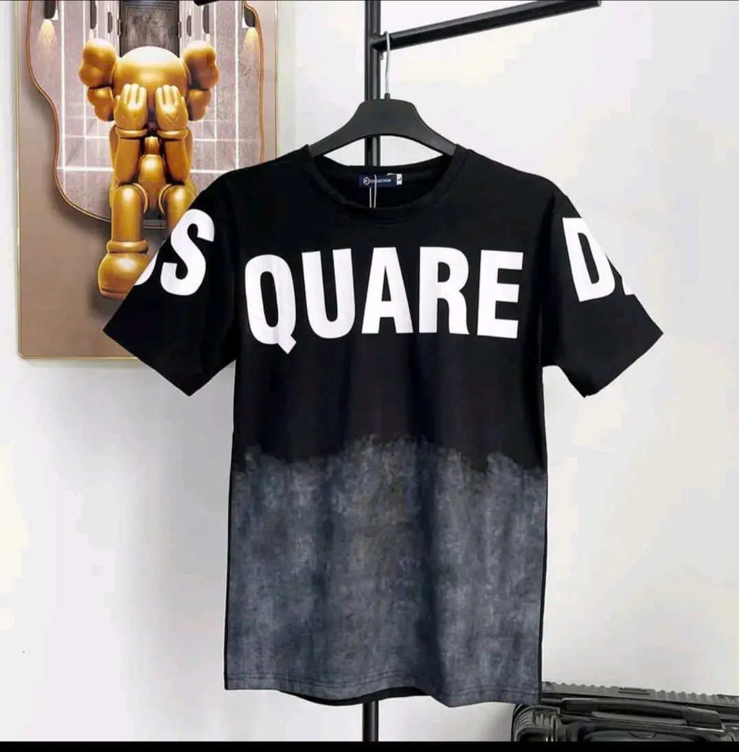 ÁO PHÔNG NAM IN CHỮ DSQUA LOANG HOTTREN.CHẤT VẢI COTTON POLY DÀY DẶN, THOÁNG MÁT