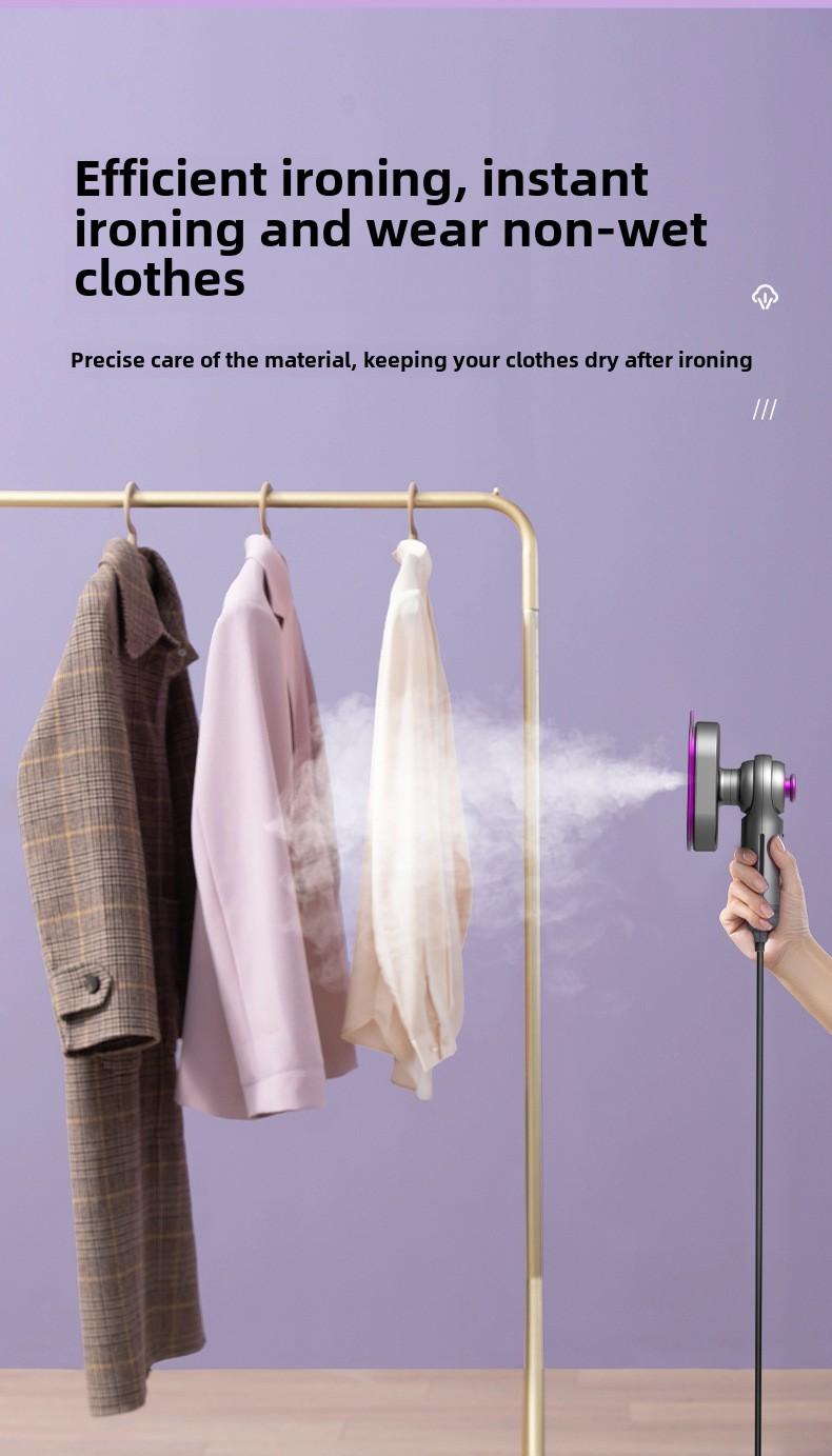Product Introduction of Mini household small portable dry and wet dual-use rotary folding atomizing steam electric iron hanging ironing machine 1