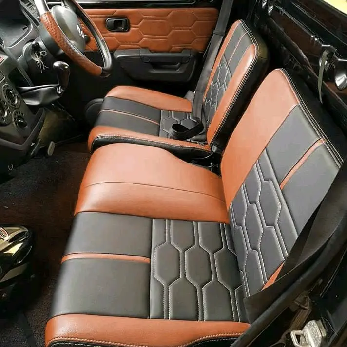 sarung jok cover jok mobil pick up grandmax full busa Car desai simpel dan elegan mudah di pasang
